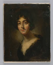 絵画、若い女性の肖像、ca。 1895